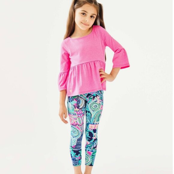 Lilly Pulitzer Other - Lilly Pulitzer Girl's Maia Leggings Lookin Sharp NWOT Sz L (8-10)